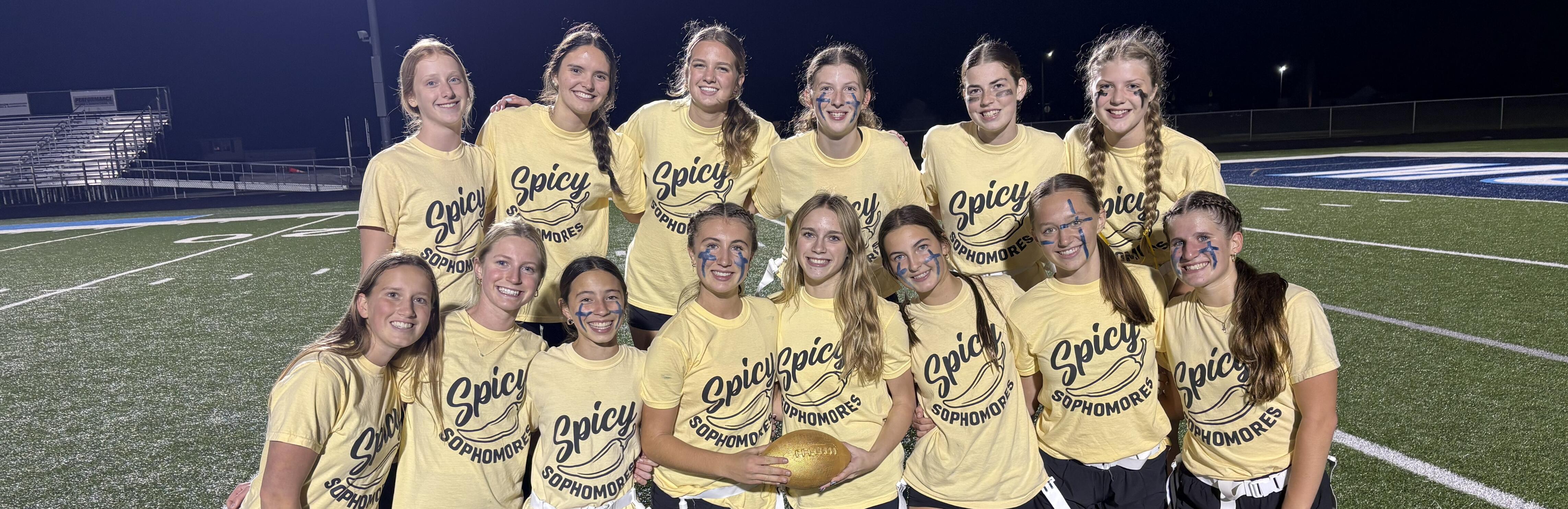 Sophomore girls flag football