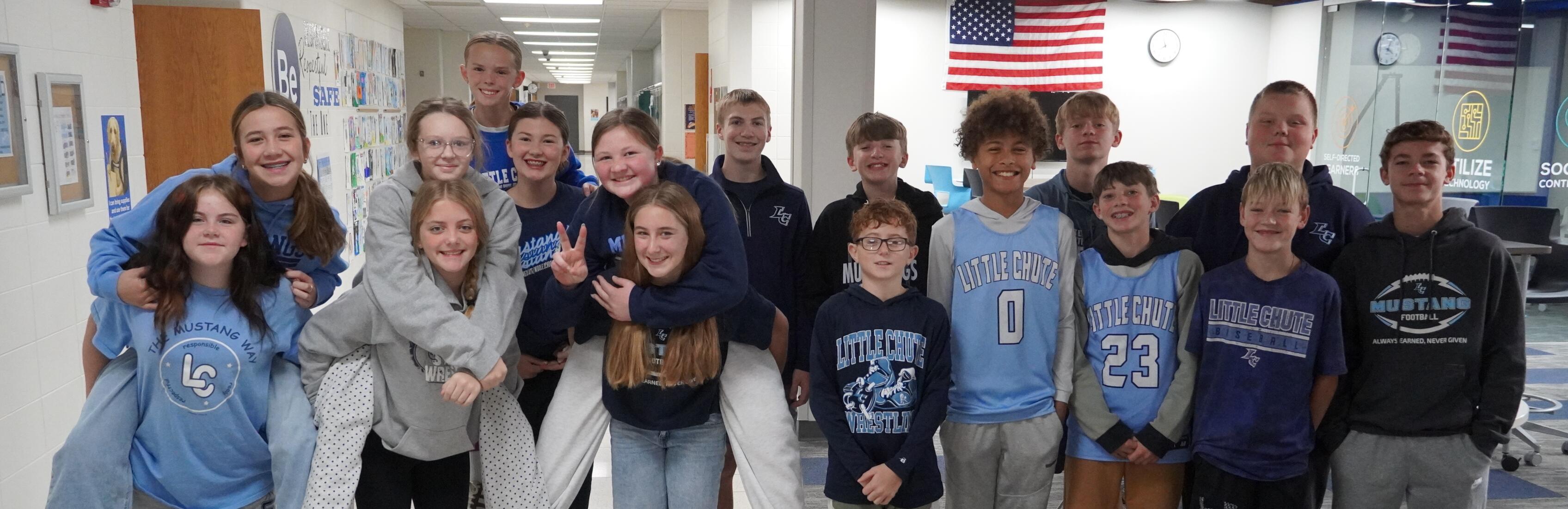 LCIMS Mustang day for Homecoming