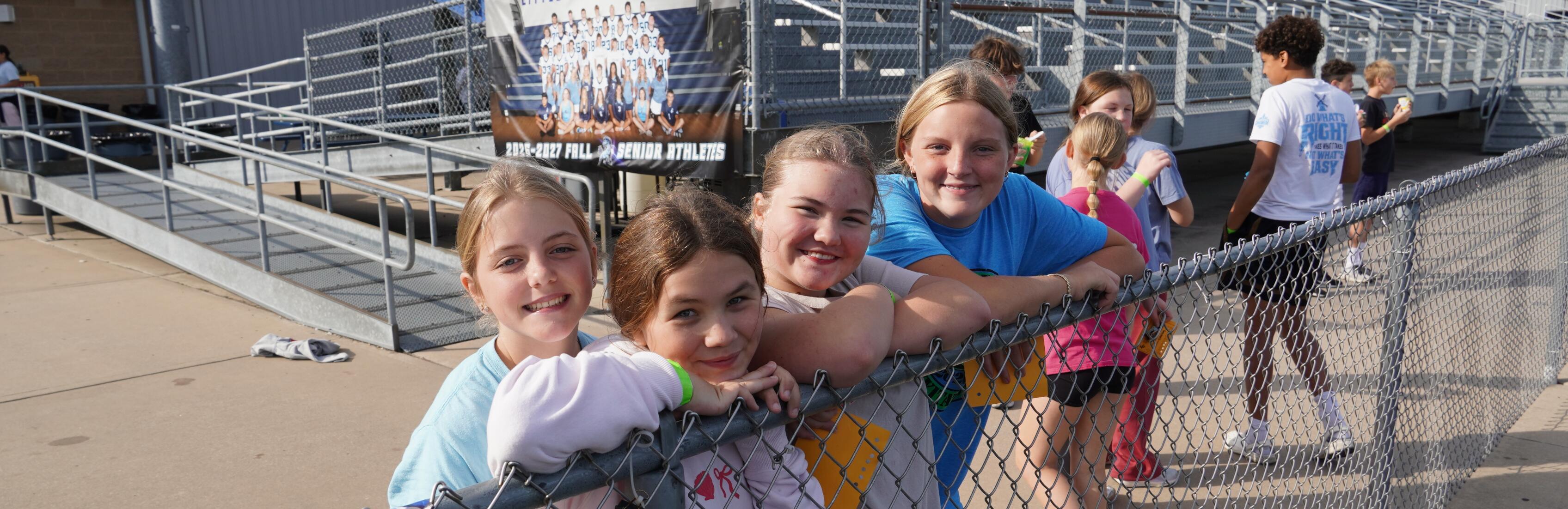 7th Grade students at the walk a thon