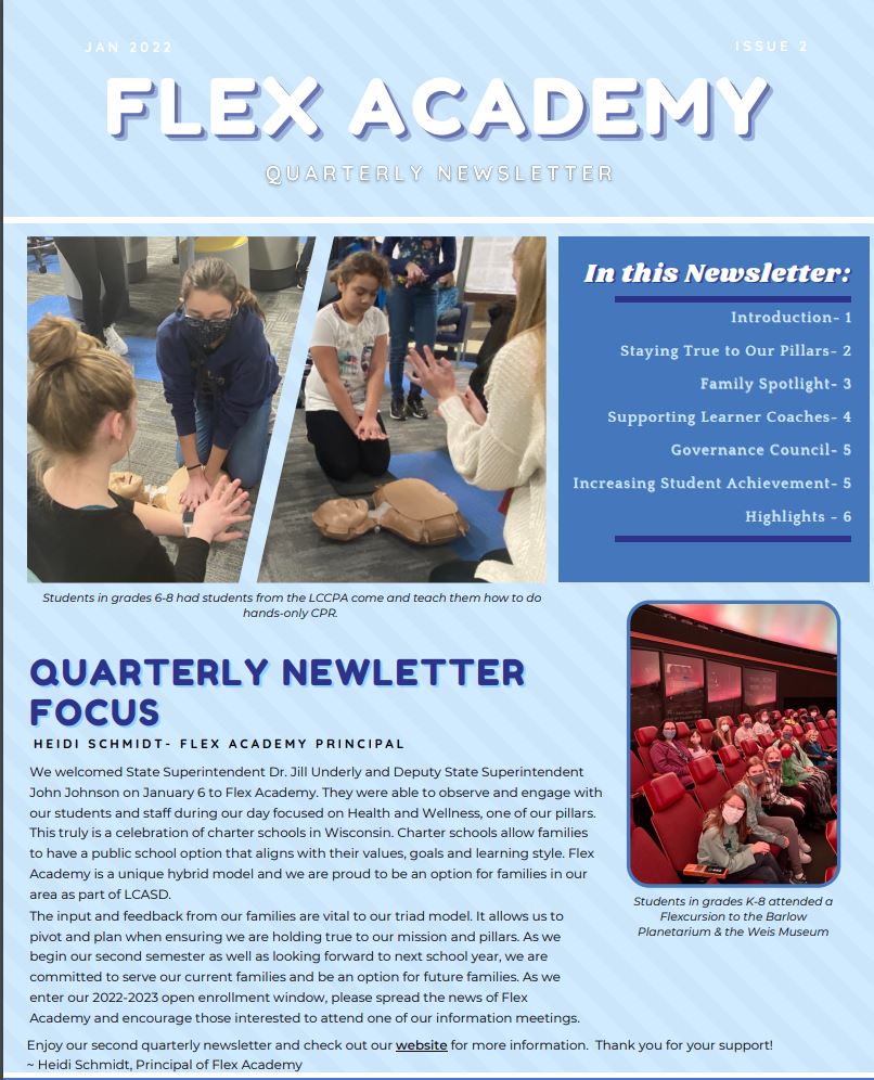 Flex Academy January Newsletter 